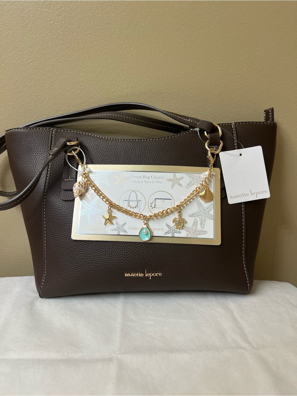 Nanette Lepore Pebbled Leather / Shoulder Tote NWT